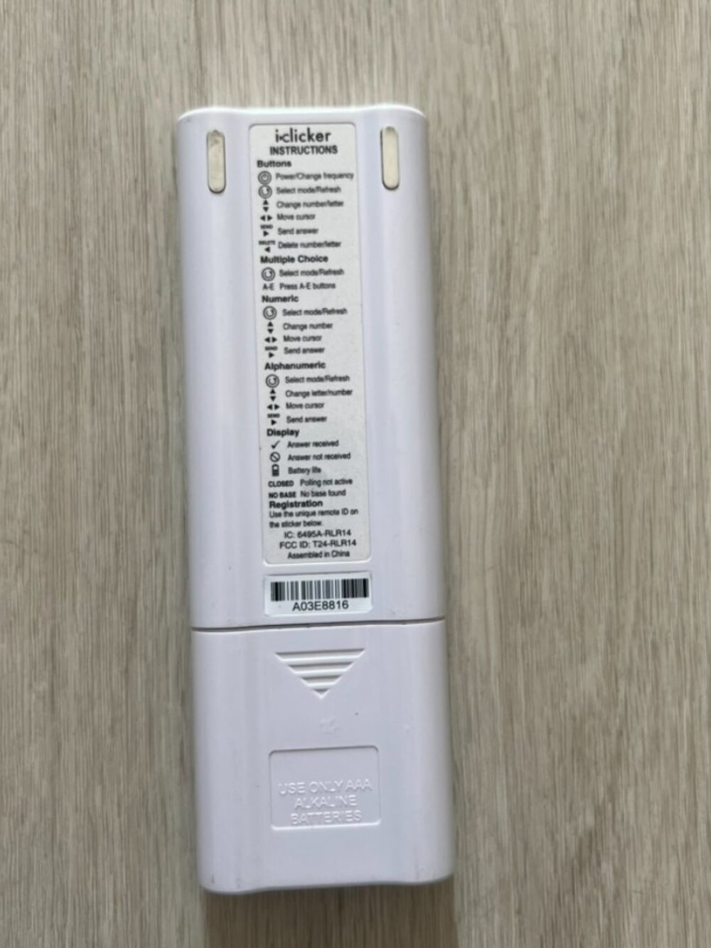 iClicker 2 Student Classroom Response System Remote Control Tested - Picture 2 of 3